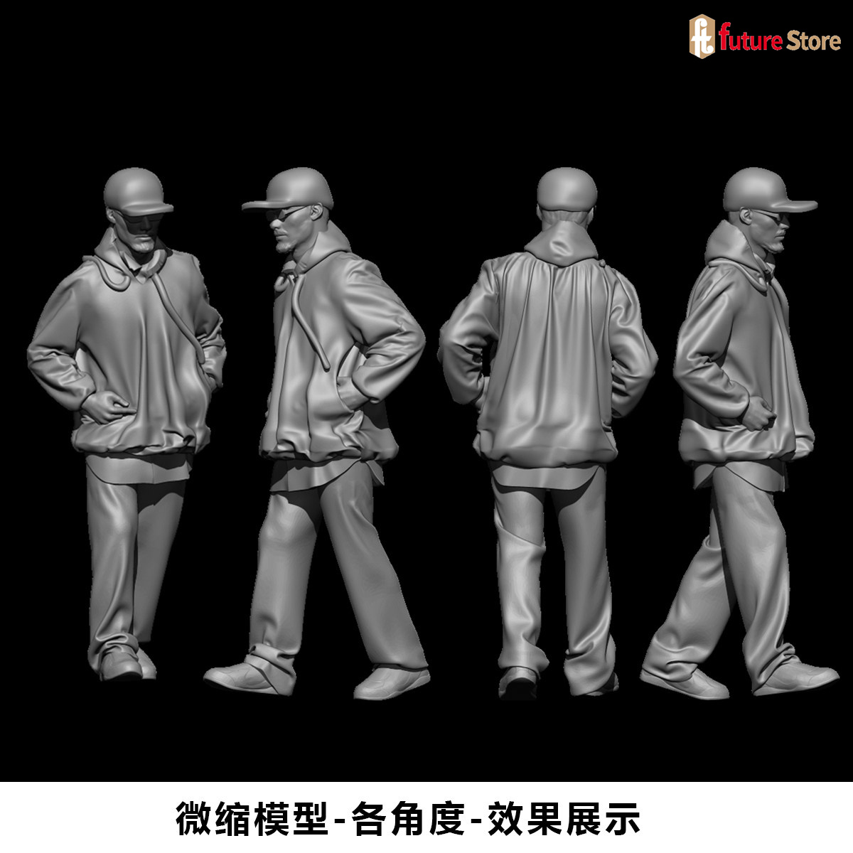 Street Fashion Photographers - Miniatura Impressa em 3D 1/64 1/43