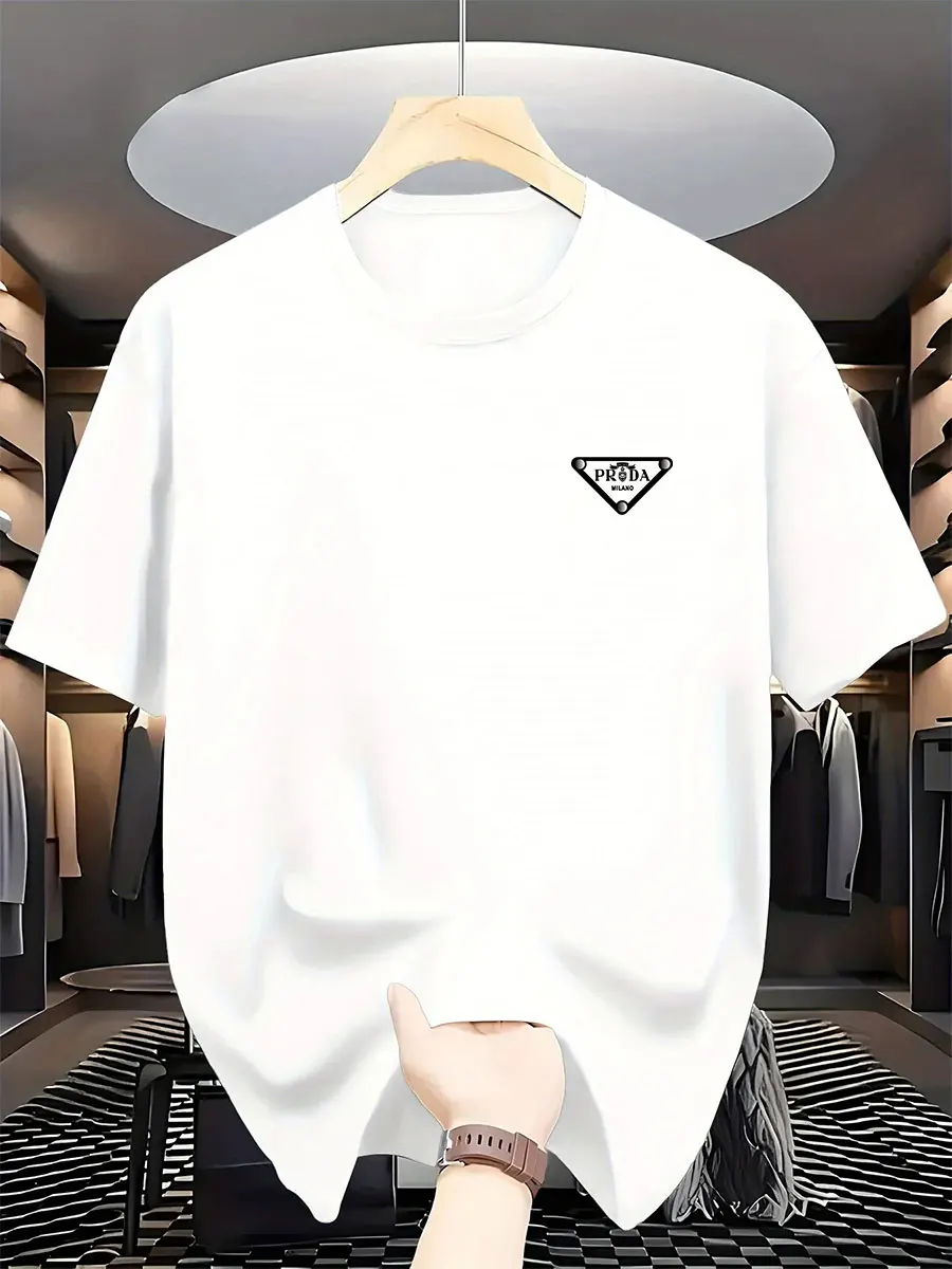Street Fashion Milan - 2026 Nova Camiseta Masculina Estampada de