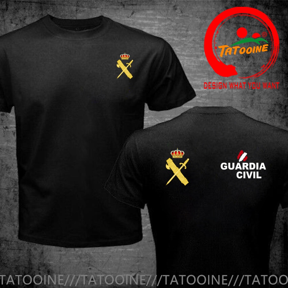 Street Fashion In Spain - Camiseta com Emblema da Guarda Civil