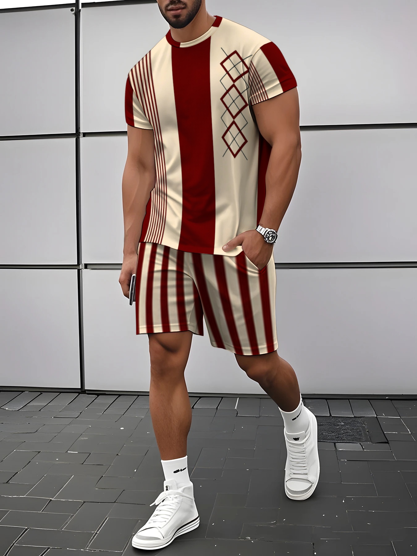Street Fashion Summer 2026 - Conjunto Masculino de Verão 2026 Novo