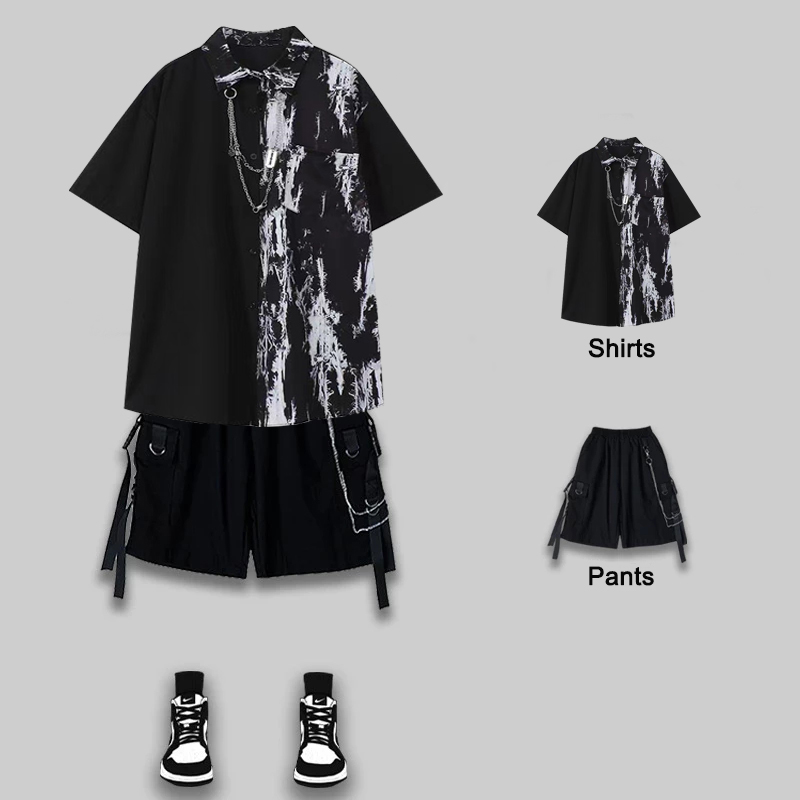 Techwear Pants Tactical - Arens-Camisa de corrente de mangas curtas