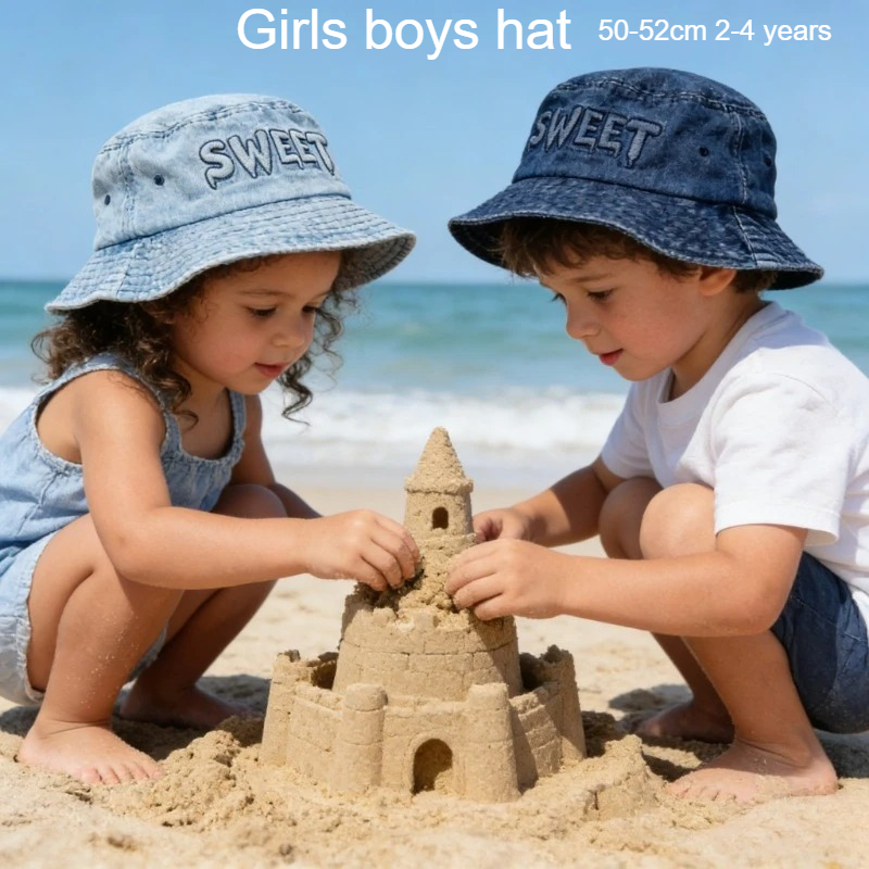 Street Fashion Kids - Chapéu de Sol Infantil Retrô Japonês