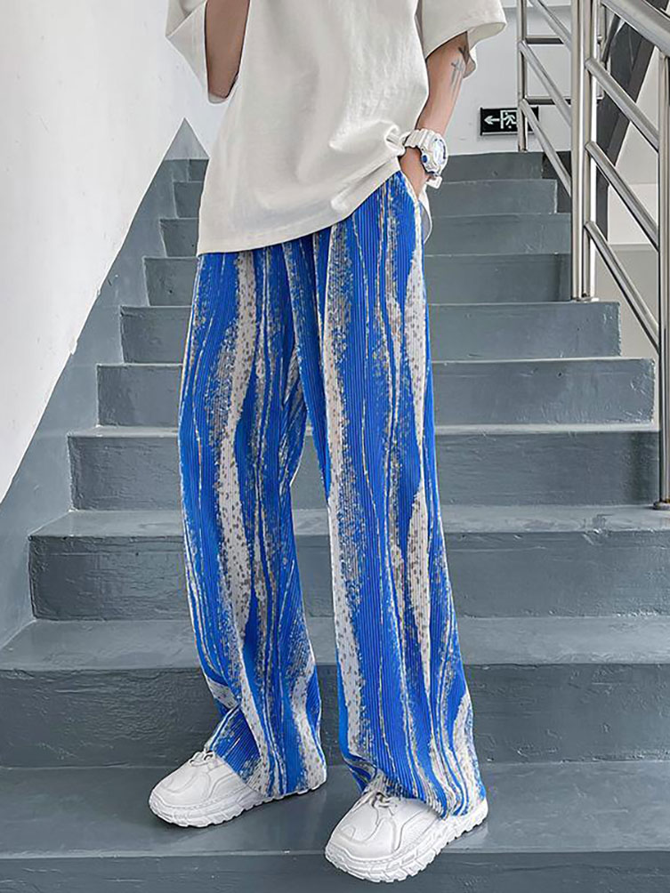 Street Fashion Korea - Streetwear tie-dye gelo seda verão baggy