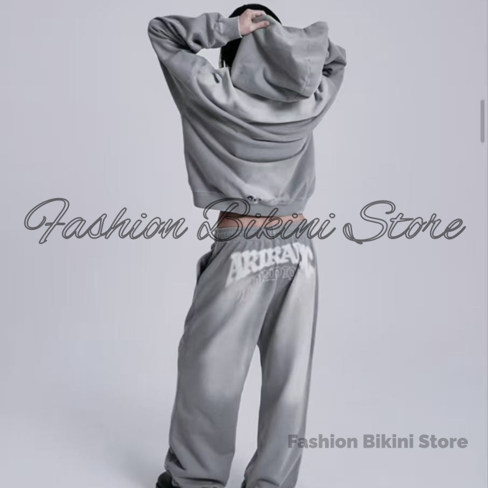 Street Fashion Jacket Men - NOVO Moletom Retro Cinza Lavado com