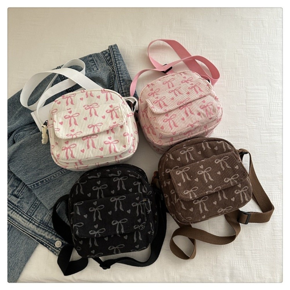 Street Fashion Korea - Bolsa de ombro pequena de veludo