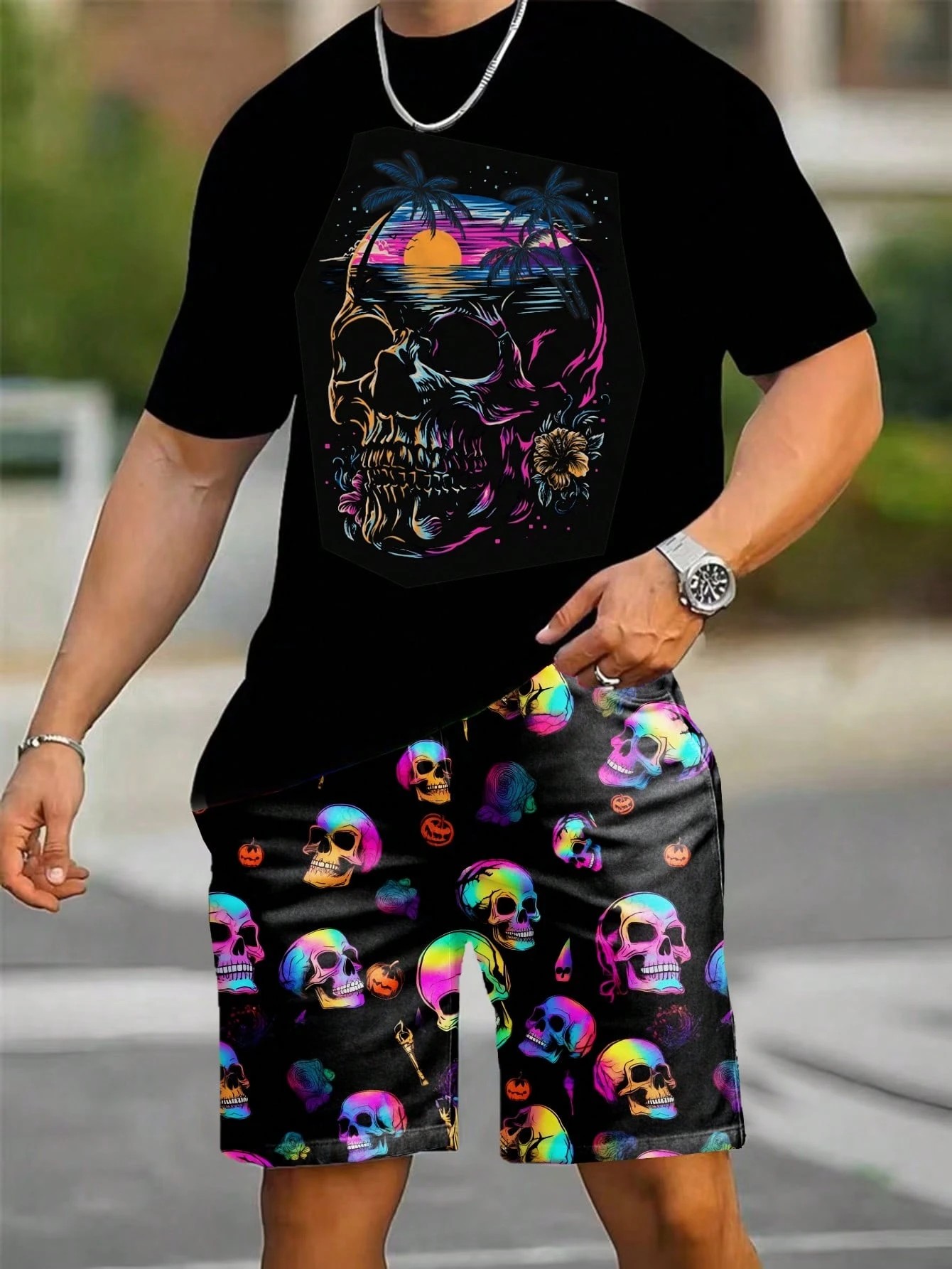 Street Fashion Summer 2026 - Conjunto Masculino de Verão 2026 Novo