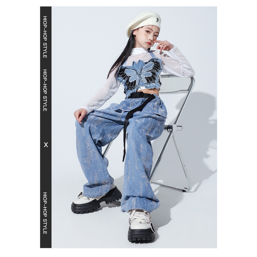 Street Fashion Vest - Conjunto de Dança Jazz Hip Hop: