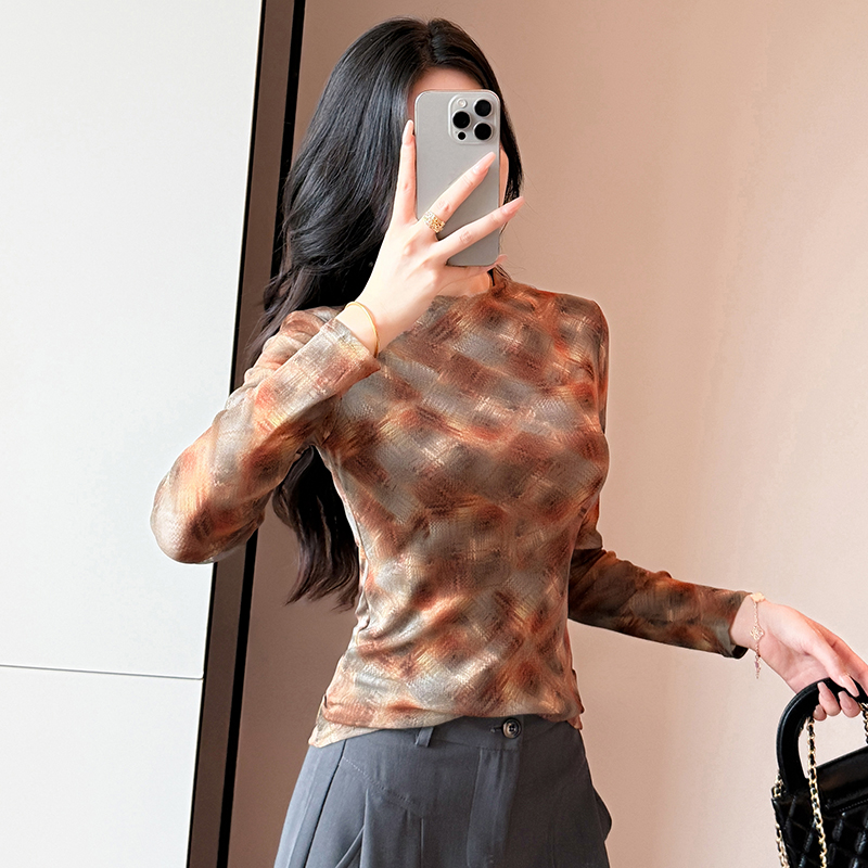 Y2K malha top feminino gola al - Street Fashion Photographers avaliação e preço