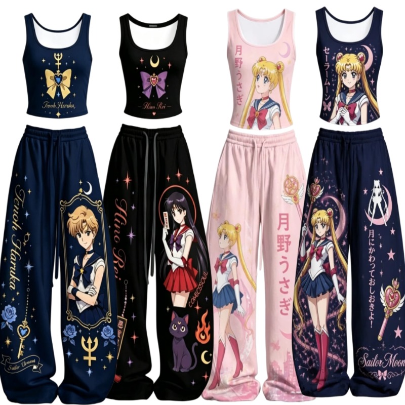 Conjuntos de 2 Peças Sailor Mo - Street Fashion Vest avaliação e preço