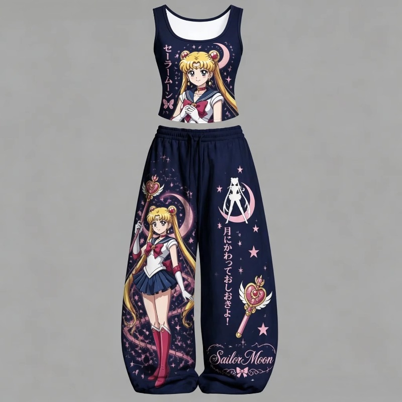 Conjuntos de 2 Peças Sailor Mo - Street Fashion Vest avaliação e preço