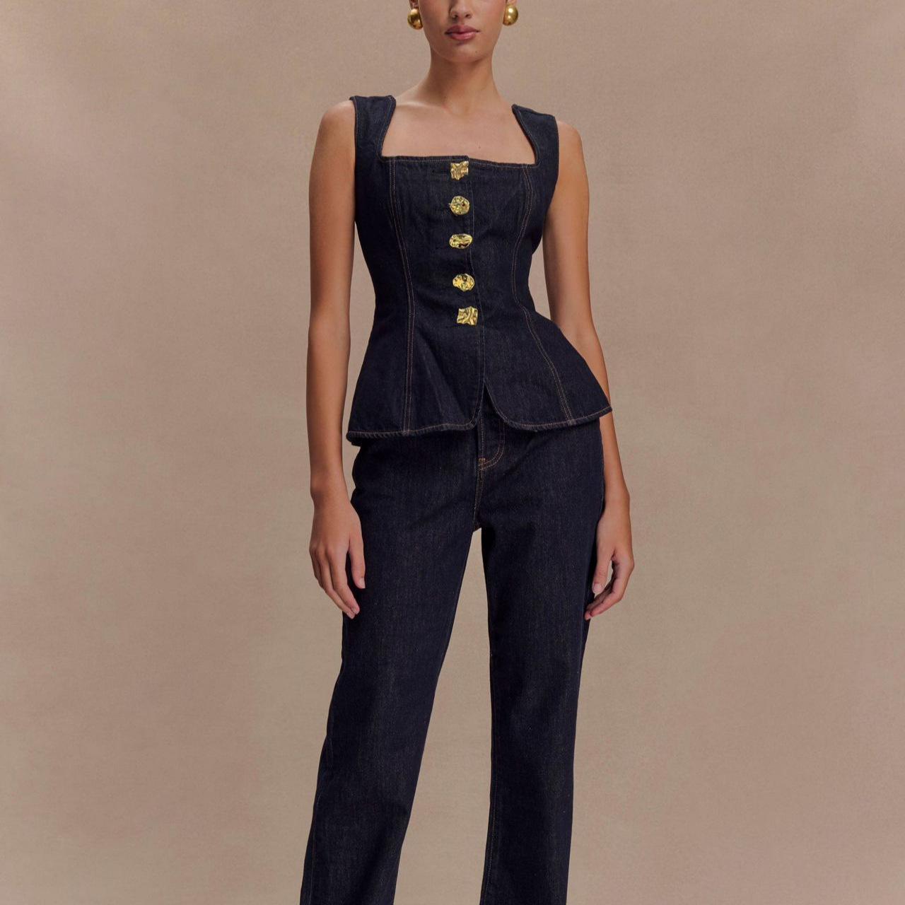 Verão denim calça define femin - Street Fashion Vest avaliação e preço