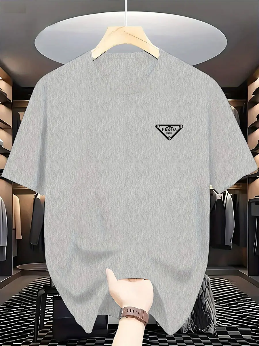 2026 Nova Camiseta Masculina E - Street Fashion Milan avaliação e preço