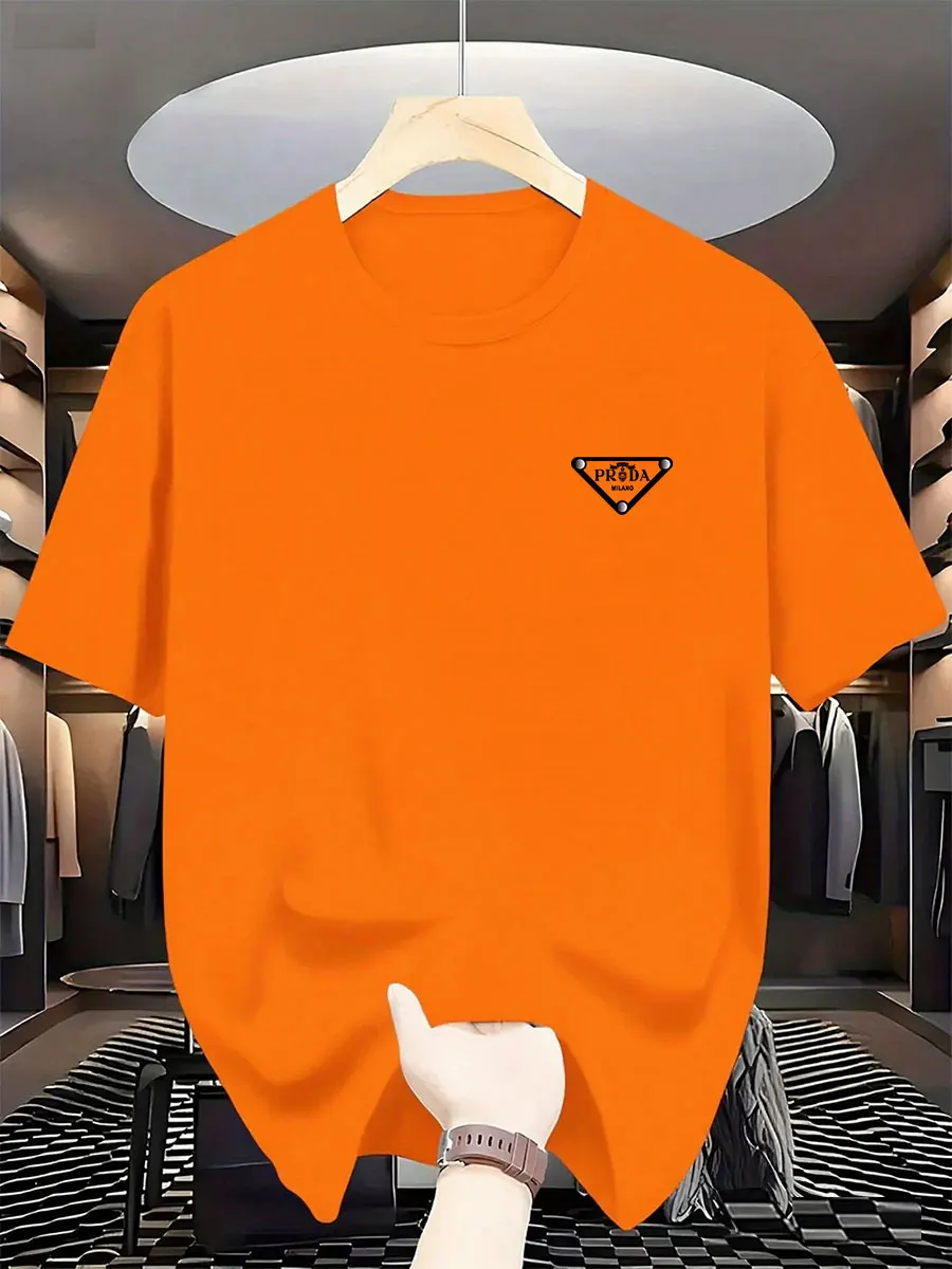 2026 Nova Camiseta Masculina E - Street Fashion Milan avaliação e preço