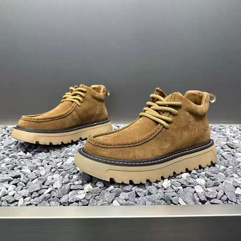 Autum inverno homens botas de  - Street Fashion Men 2025 avaliação e preço