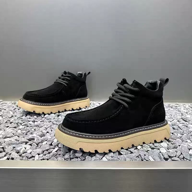 Autum inverno homens botas de  - Street Fashion Men 2025 avaliação e preço