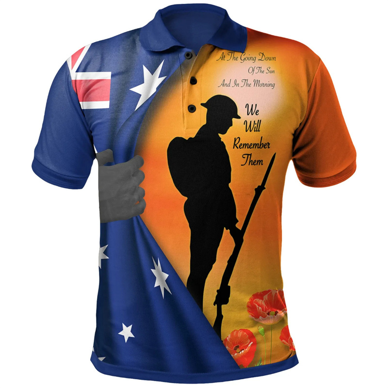 Lest We Forget Anzac Day Camis - Street Fashion Men 2025 avaliação e preço