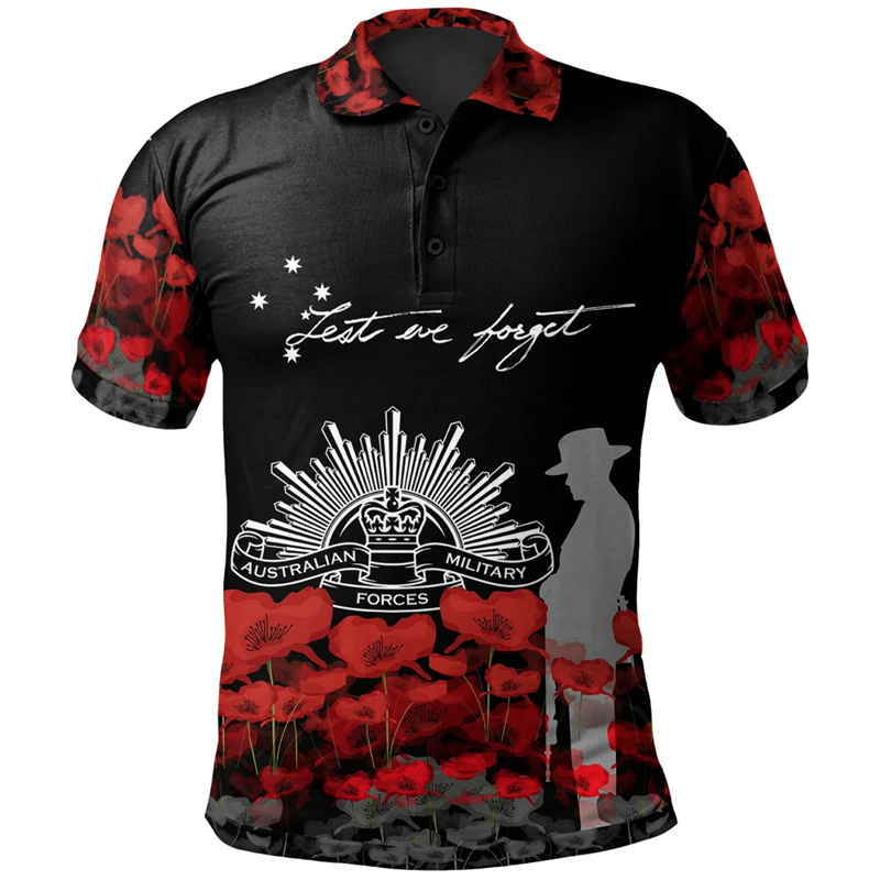 Lest We Forget Anzac Day Camis - Street Fashion Men 2025 avaliação e preço