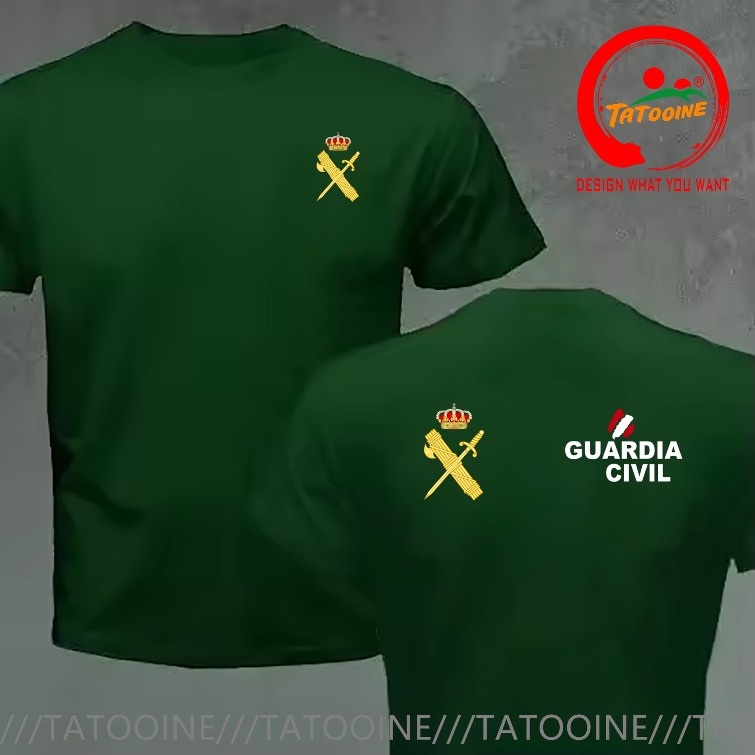 Camiseta com Emblema da Guarda - Street Fashion In Spain avaliação e preço