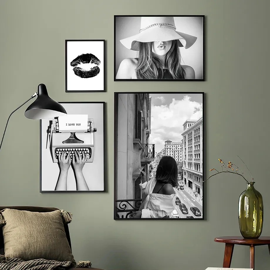 Pintura em tela arte da parede - Street Fashion Photographers avaliação e preço