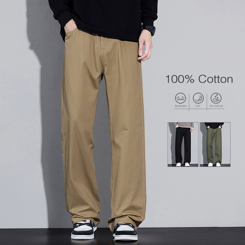 100% algodão masculino baggy c - Street Fashion Korea avaliação e preço