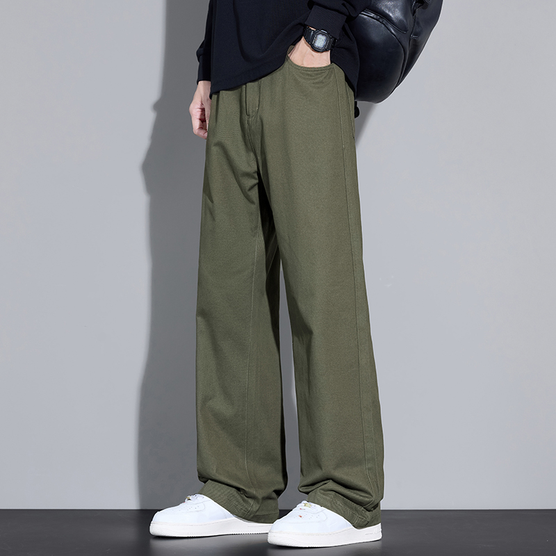100% algodão masculino baggy c - Street Fashion Korea avaliação e preço