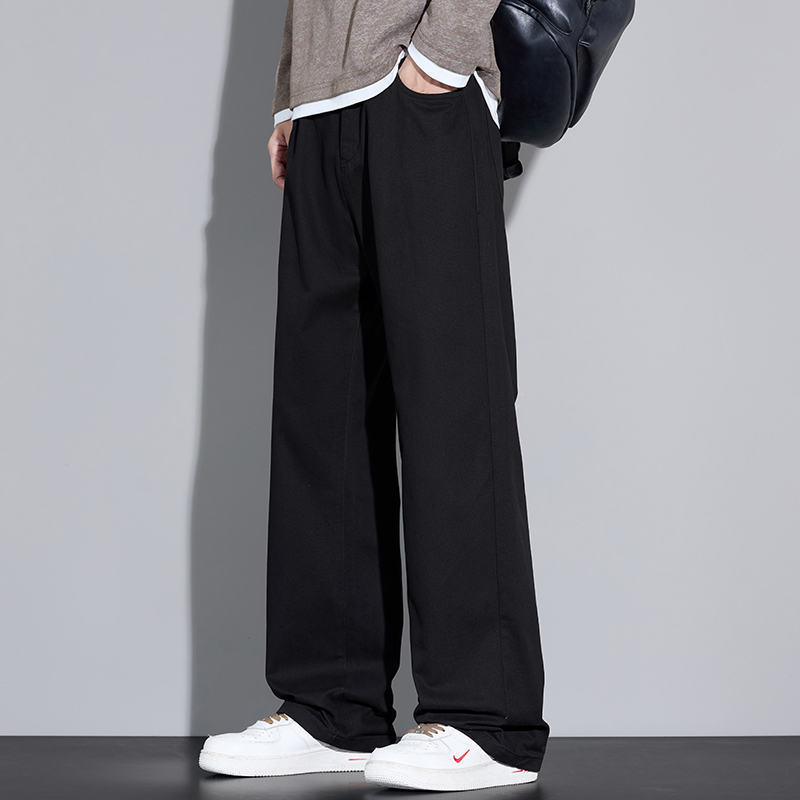 100% algodão masculino baggy c - Street Fashion Korea avaliação e preço
