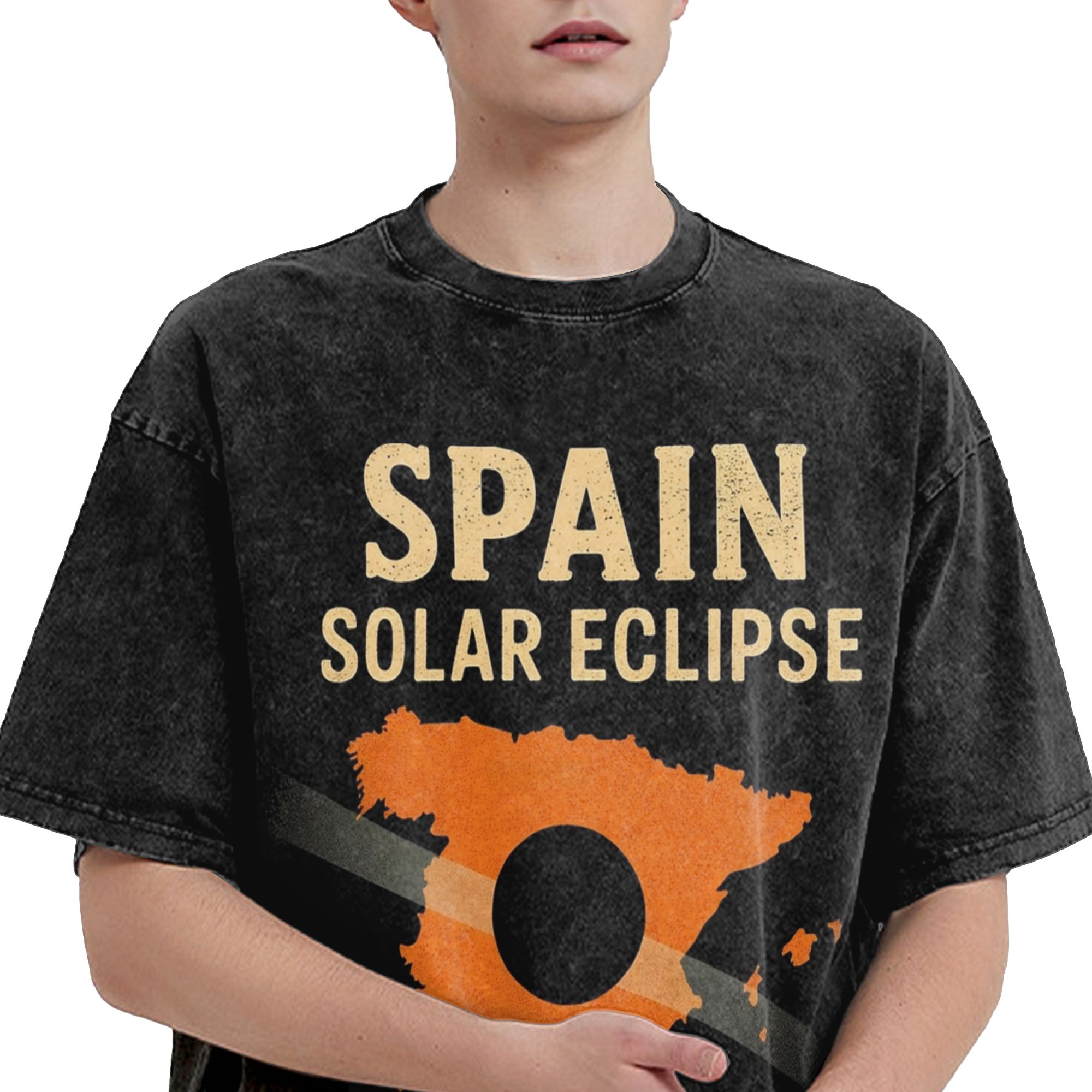 Camiseta Estampada Eclipse Sol - Street Fashion In Spain avaliação e preço