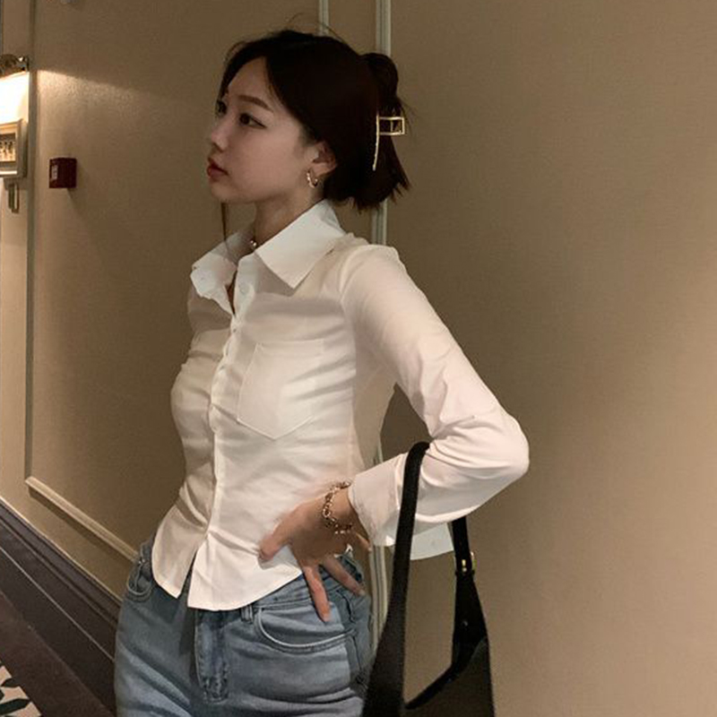 Gidyq elegante feminino camisa - Street Fashion Korea avaliação e preço