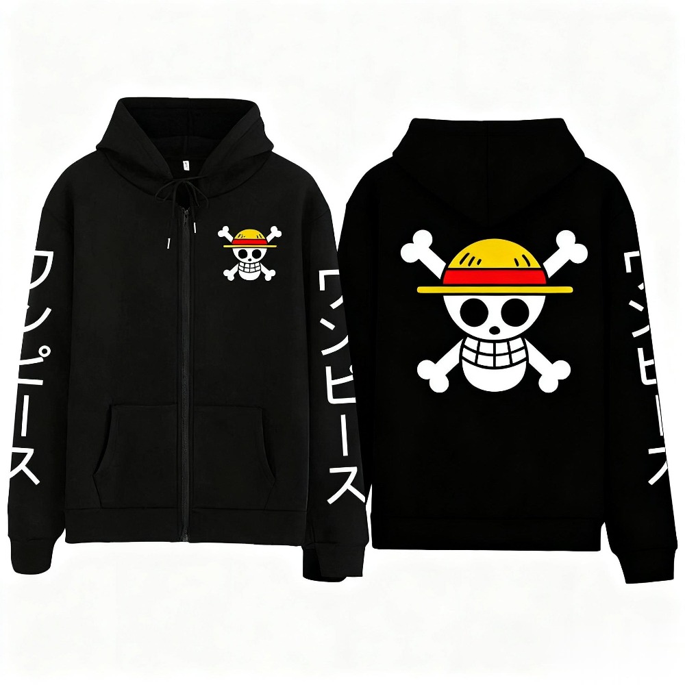 Novo oversized uma peça luffy  - Street Fashion Jacket Men avaliação e preço