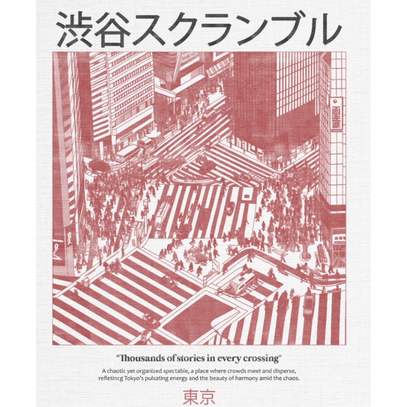 Camiseta com estampa Shibuya C - Street Fashion Shibuya avaliação e preço