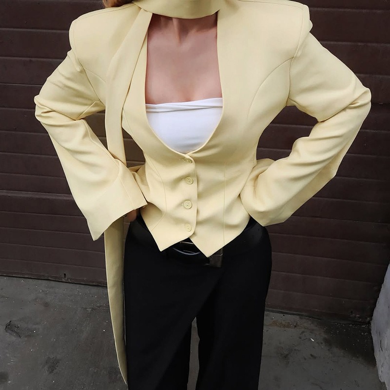 Tuularose moda feminina blazer - Street Fashion Men 2025 avaliação e preço