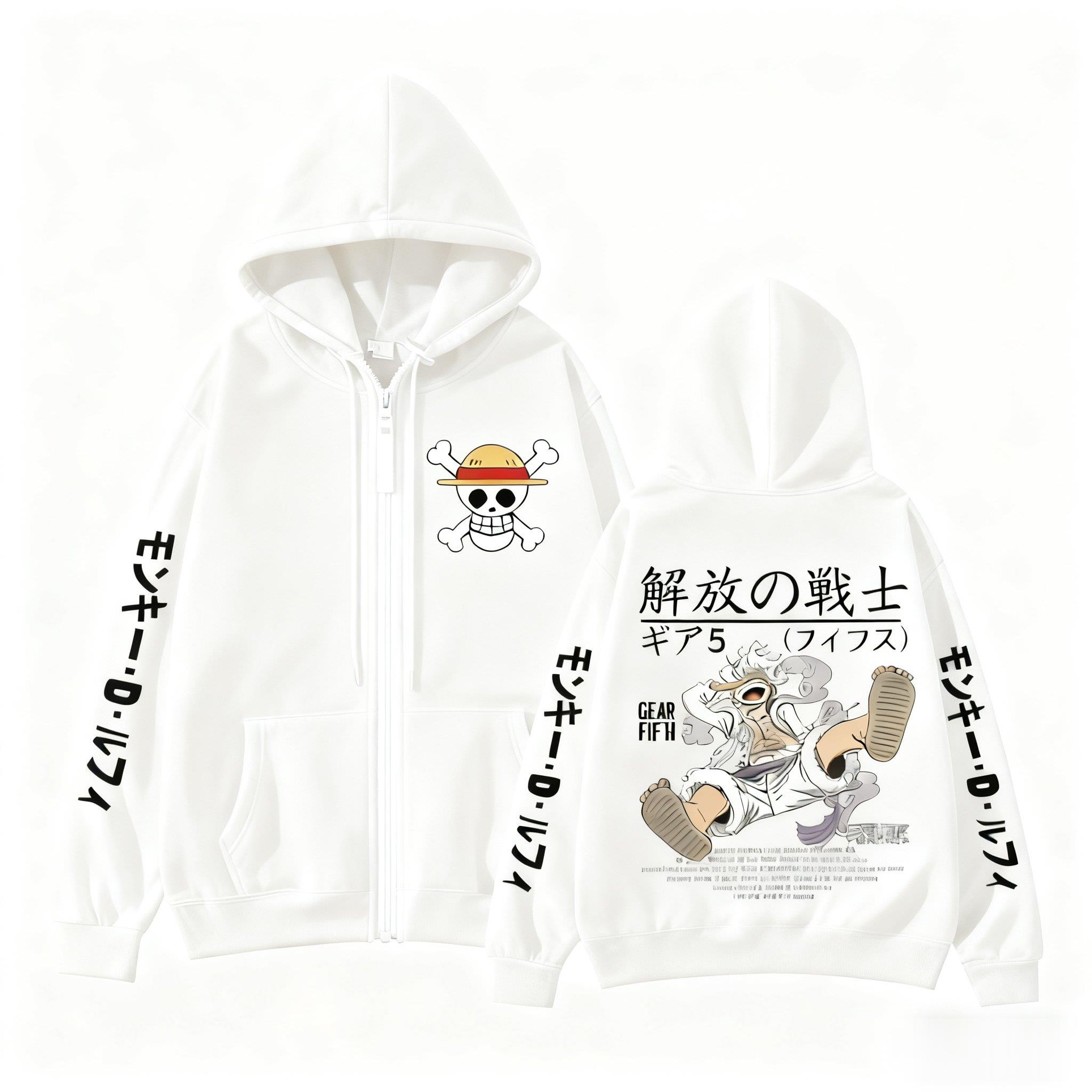Macaco d luffy engrenagem 5 um - Street Fashion Jacket Men avaliação e preço
