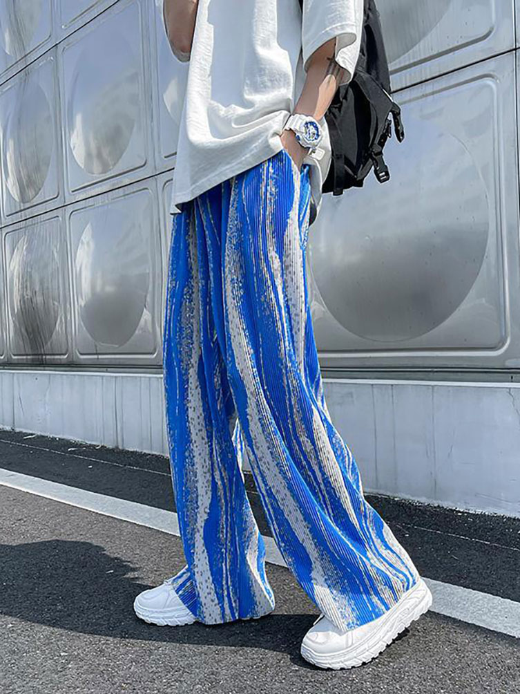 Streetwear tie-dye gelo seda v - Street Fashion Korea avaliação e preço