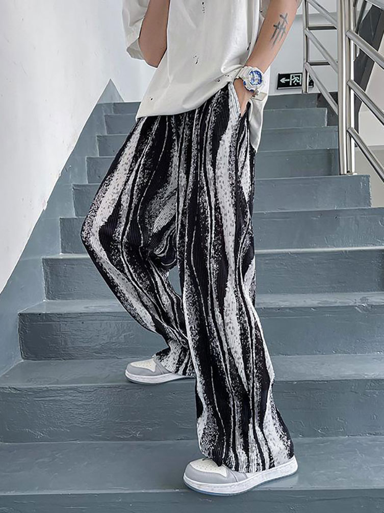 Streetwear tie-dye gelo seda v - Street Fashion Korea avaliação e preço