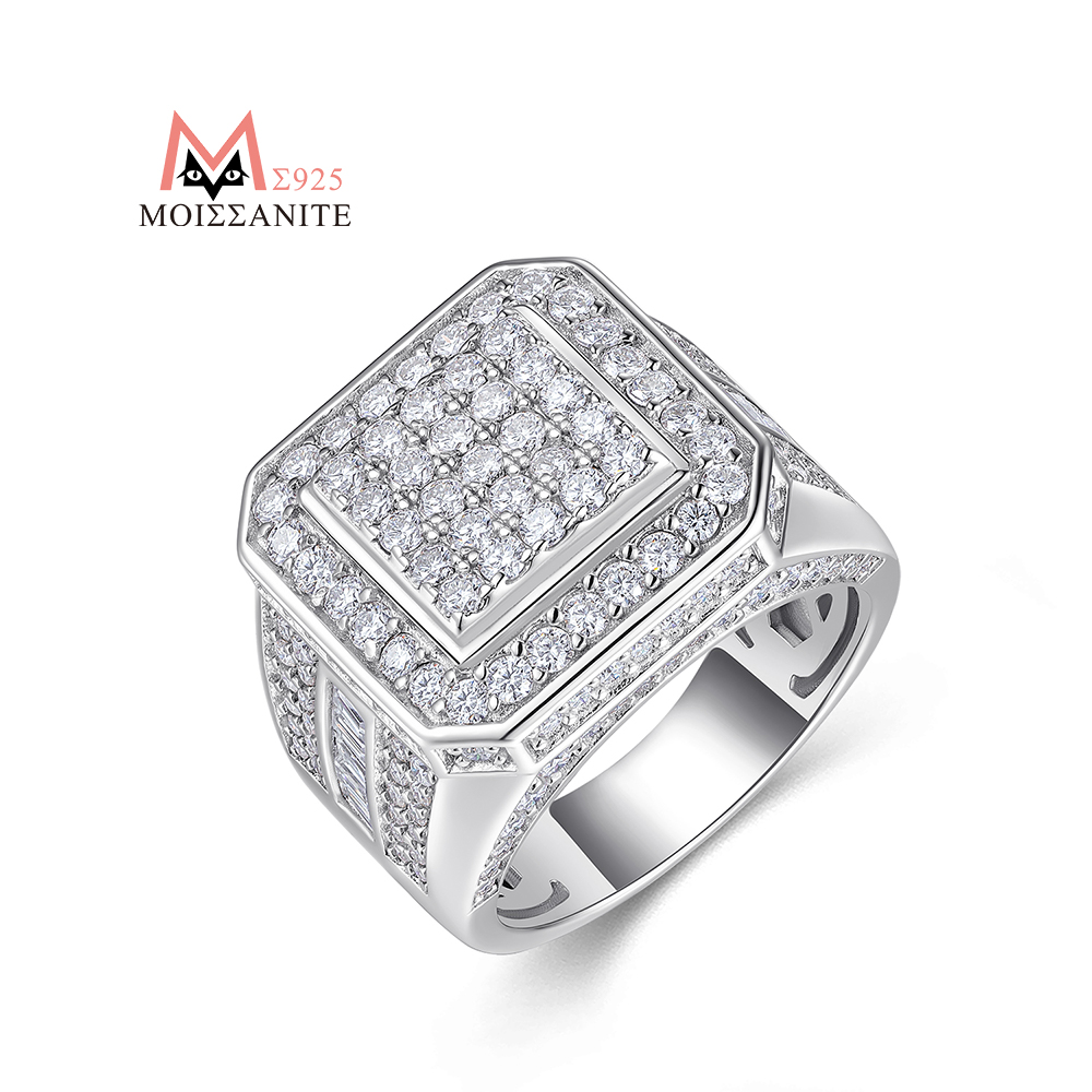 Jiuzuan anel completo de moiss - Street Fashion Rings avaliação e preço