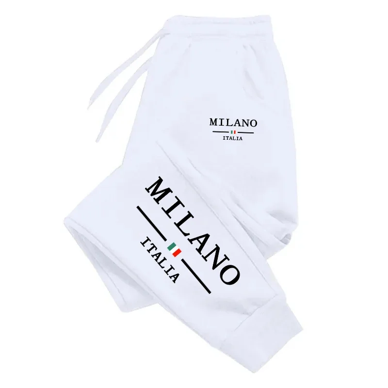 Milan impresso calças de molet - Street Fashion Milan avaliação e preço