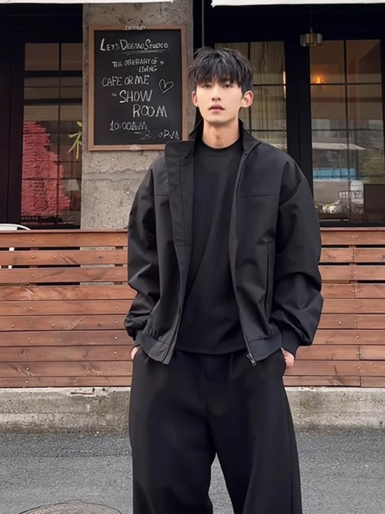 Homens sólido treinador jaquet - Coach Jacket Bomber avaliação e preço