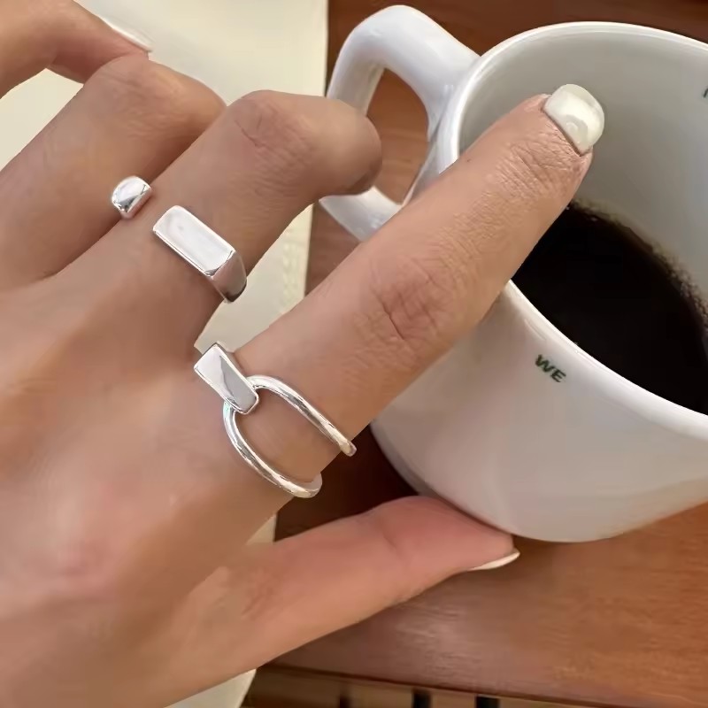 Ventfille 925 anéis de prata e - Street Fashion Rings avaliação e preço