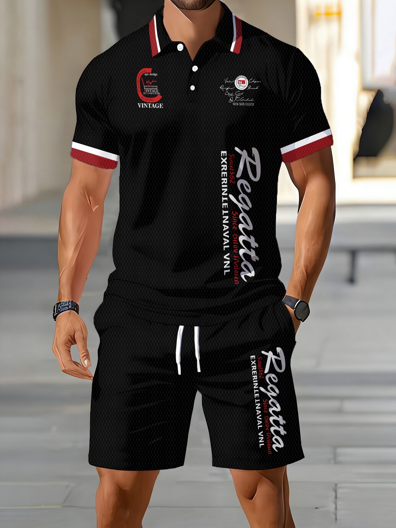 Conjunto de Camisa Polo Mascul - Street Fashion Summer 2026 avaliação e preço