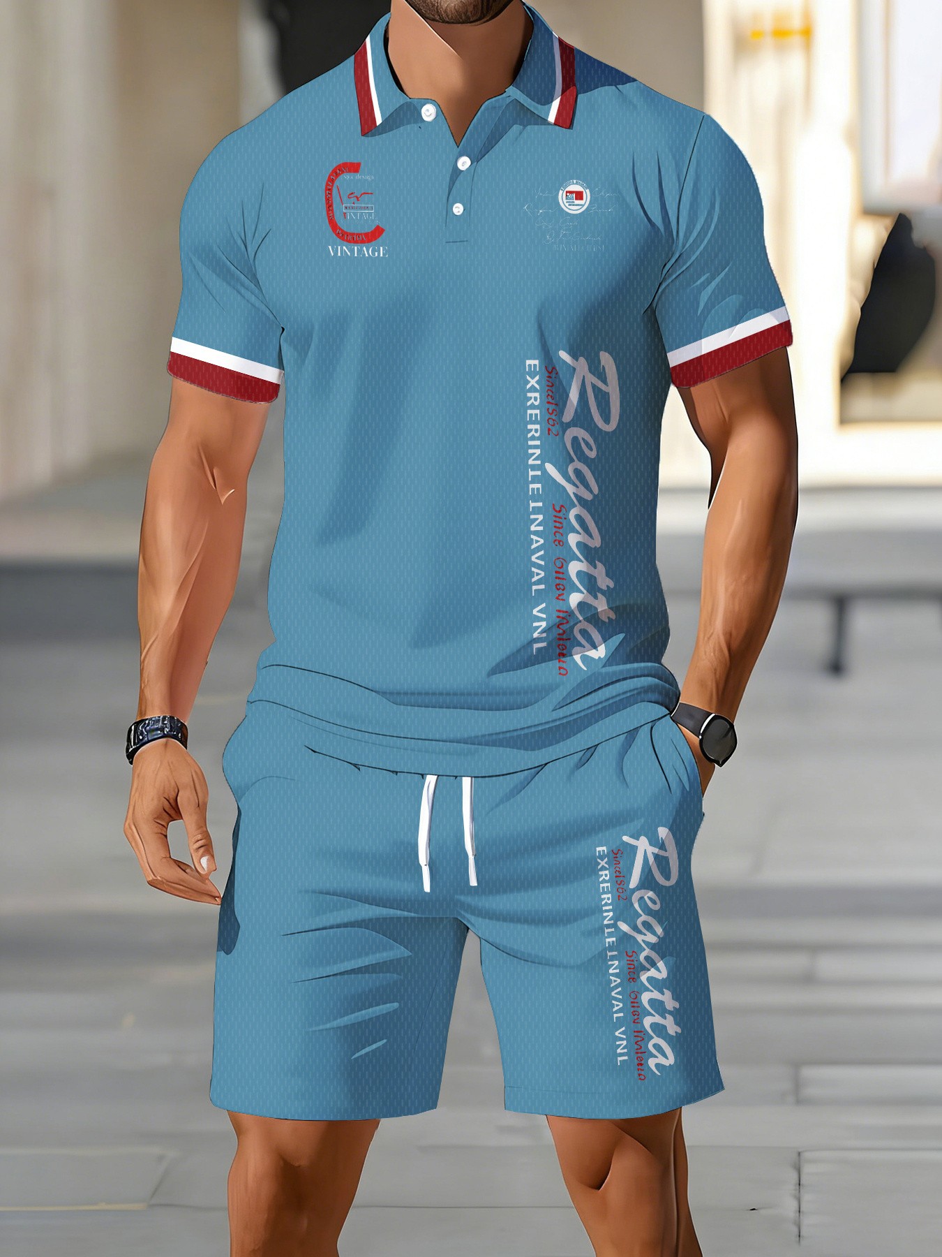 Conjunto de Camisa Polo Mascul - Street Fashion Summer 2026 avaliação e preço