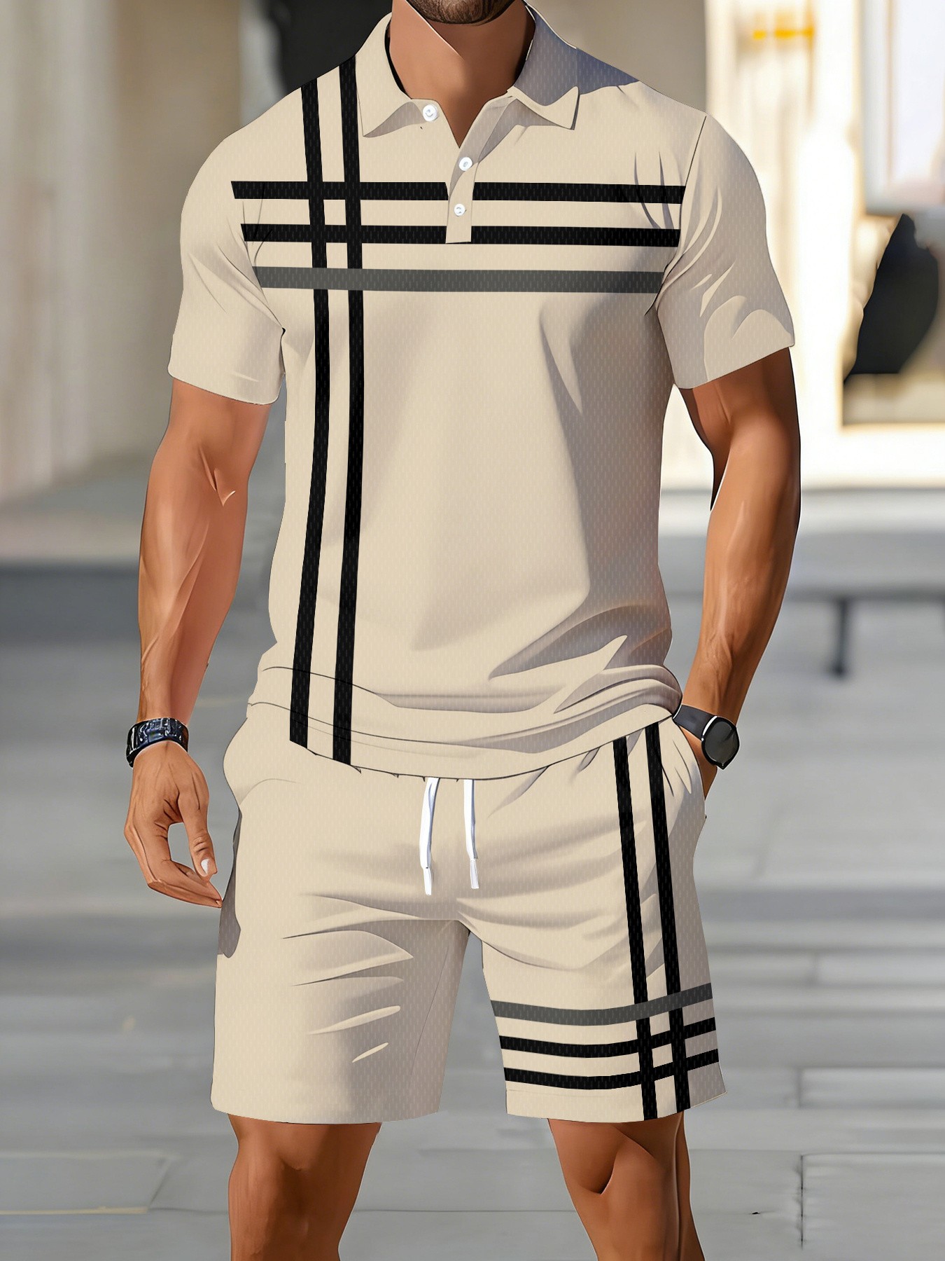 Conjunto de Camisa Polo Mascul - Street Fashion Summer 2026 avaliação e preço