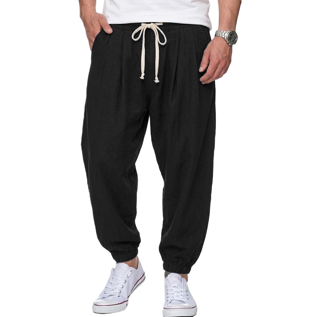 Calças Masculinas de Algodão e - Street Fashion Korea avaliação e preço