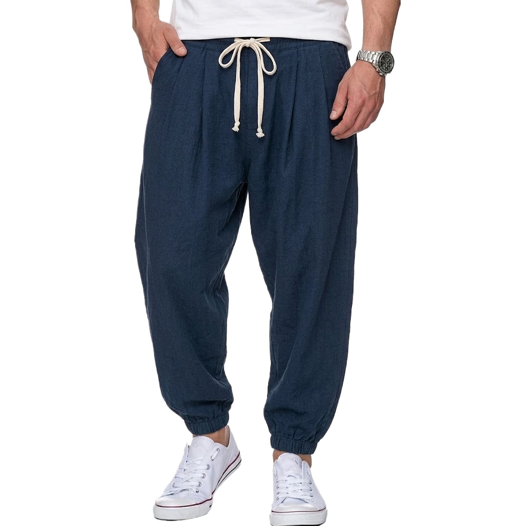 Calças Masculinas de Algodão e - Street Fashion Korea avaliação e preço